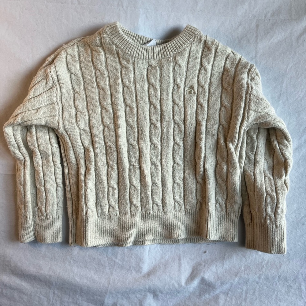 GAP Cable Knit‎ Sweater in Cream Size 5T